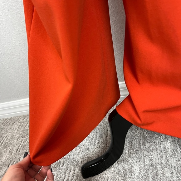 Calvin Klein Belted Ruffle-Sleeve Jumpsuit - Picture 8 of 8